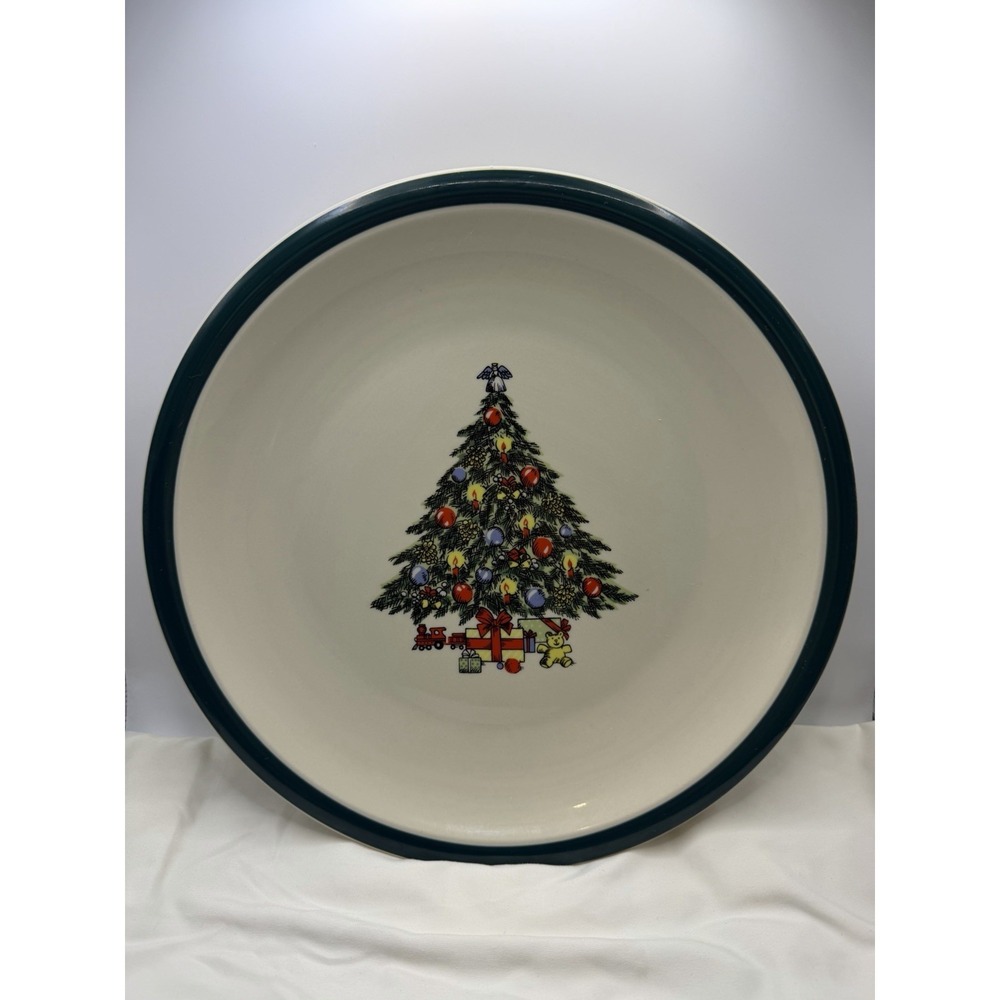 2 Vintage Ciera Christmas Dinnerware 12" Serving Plate Retired Pattern